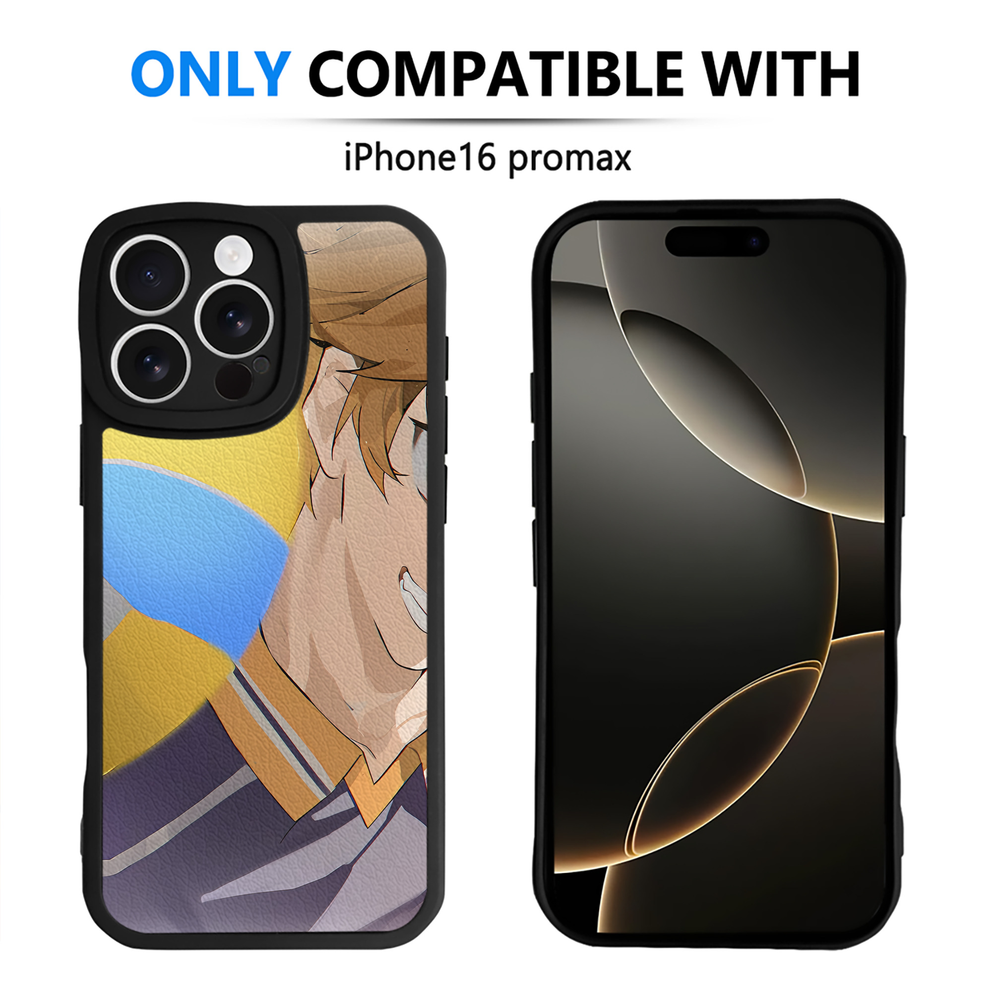 （画像用） ハイキュー!! Haikyu!! 【iPhone 16シリーズ対応】シリコンスマホケース（レザー調） 材質：シリコン
